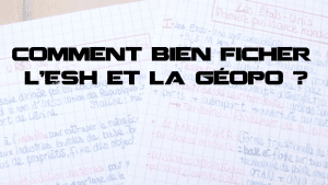 fiches en géopo et esh