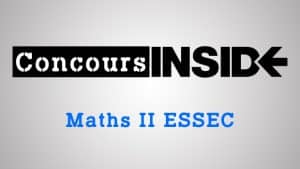 Maths II ESSEC 2020