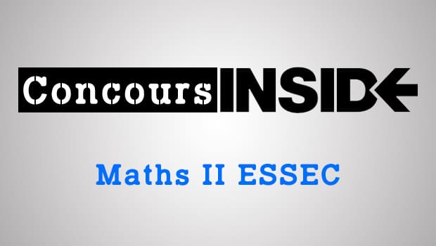 Maths II ESSEC 2020