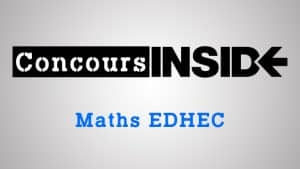 Maths EDHEC 2016