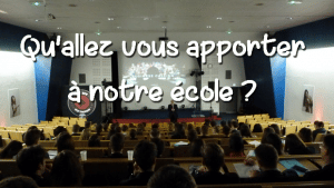 Apporter à notre école