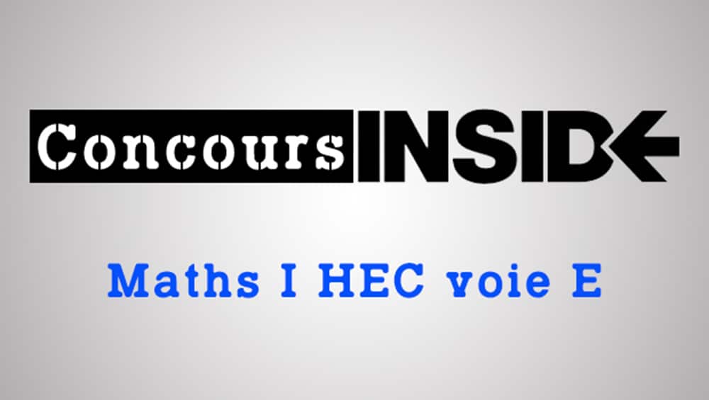 Maths HEC ECE