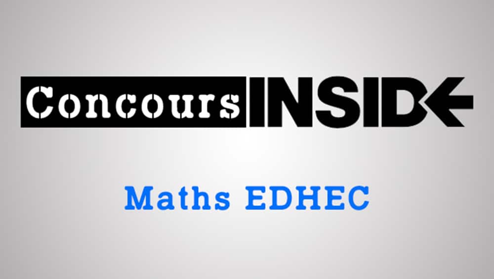Maths EDHEC