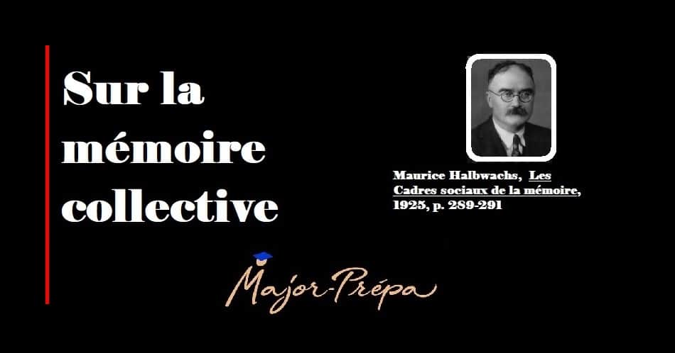 La mémoire collective, Halbwachs