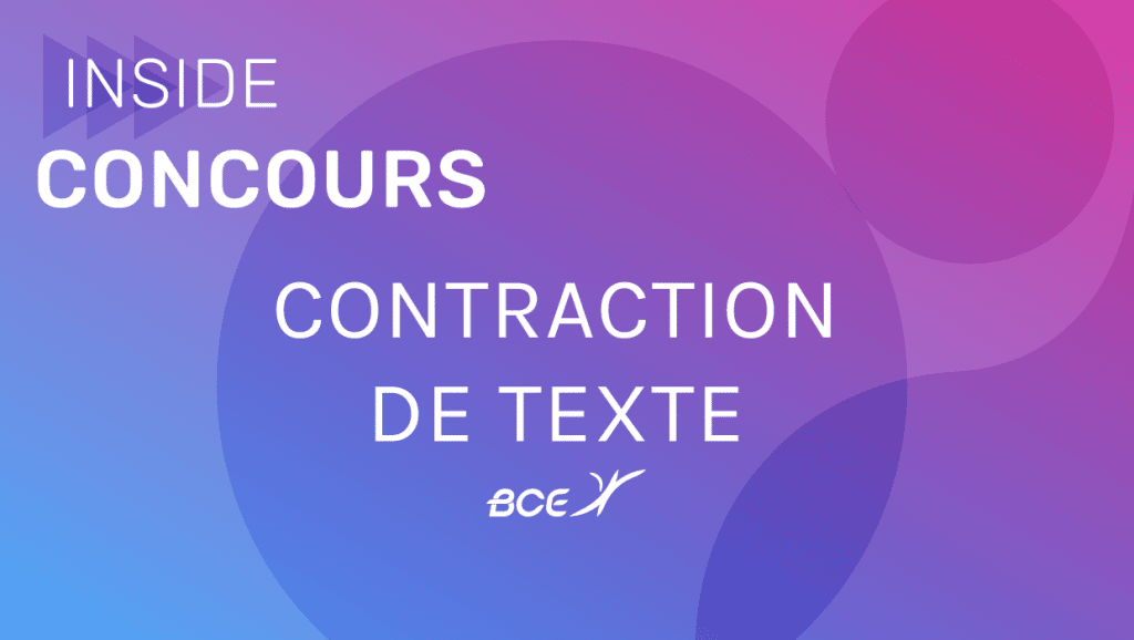 Contraction de texte HEC 2021