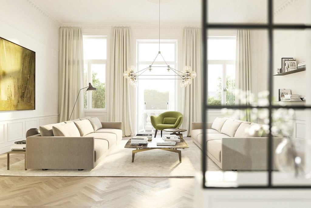 Last but not least : peux-tu donner la traduction dans les deux anglais d'« un appartement » ?