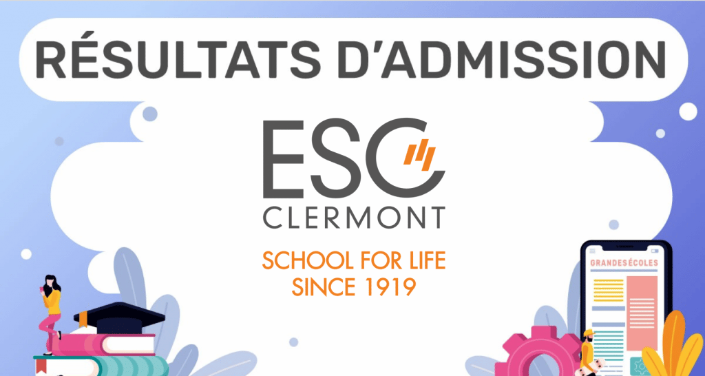 Résultats d'admission ESC Clermont 2021
