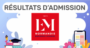 Résultats d'admission EM Normandie 2021