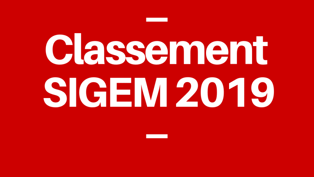 Classement SIGEM 2019