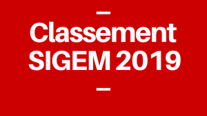 Classement SIGEM 2019