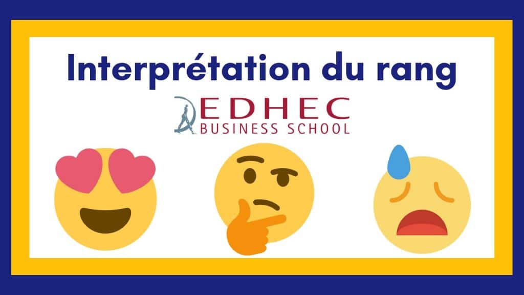 Interprétation rang EDHEC 2020