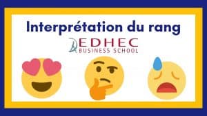 Interprétation rang EDHEC 2020