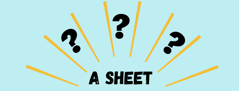 Connais-tu les deux significations du mot « a sheet »?