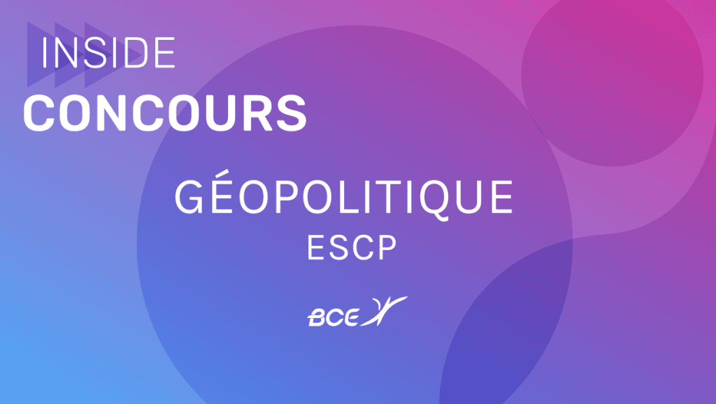 Sujet géopo ESCP 2021