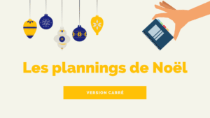 planning noël carré