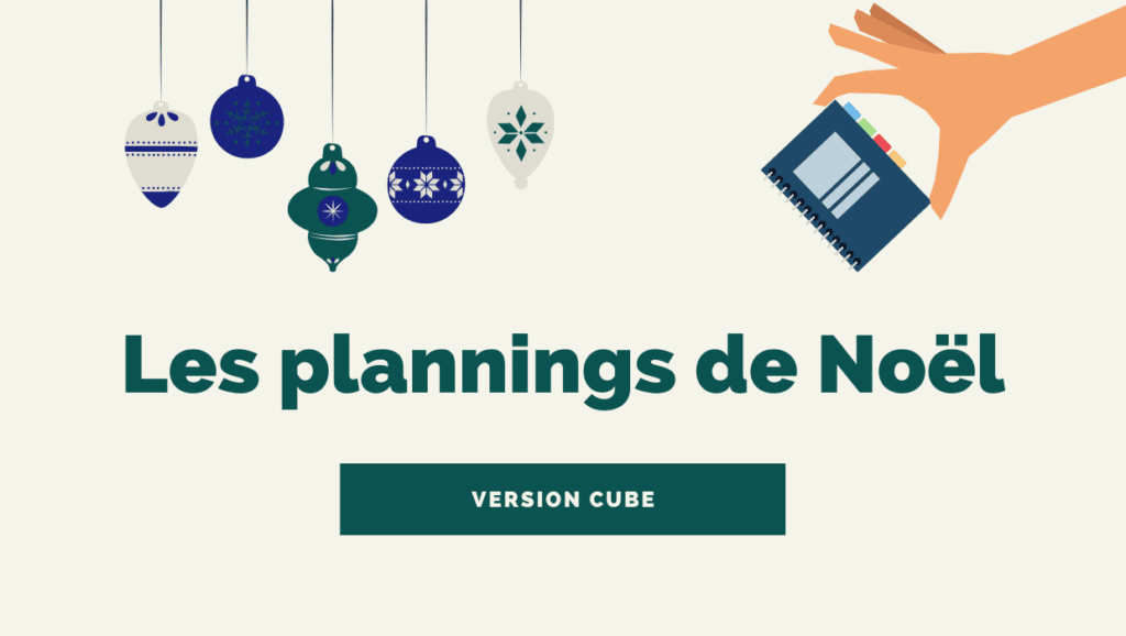 Planning noël cube