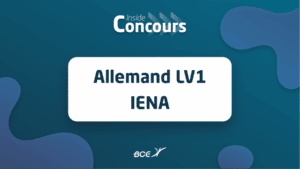 Sujet allemand IENA LV1 2022