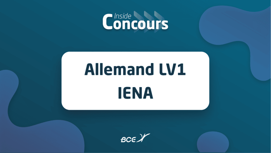 Sujet allemand IENA LV1 2022