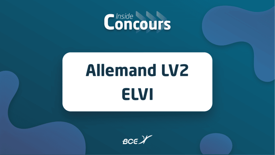 Sujet Allemand elvi 2022