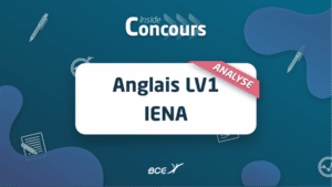 analyse sujet anglais IENA LV1 2022