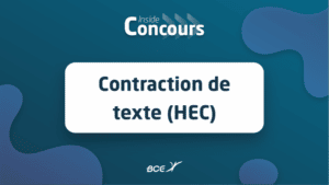 contraction texte hec sujet