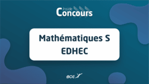 sujet maths EDHEC ECS 2022