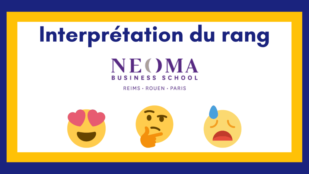 Interpréter son rang NEOMA