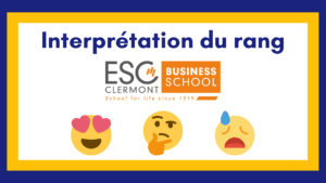 Interpréter son rang ESC Clermont