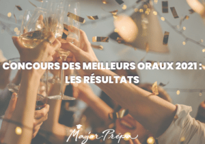 Classement du concours des meilleurs oraux 2021