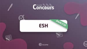 Analuse sujet ESH ECRICOME 2022