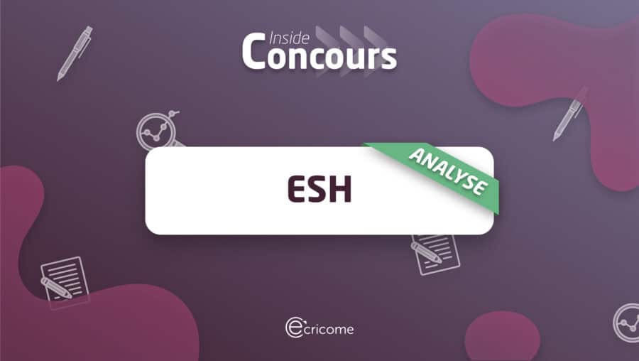 Analuse sujet ESH ECRICOME 2022