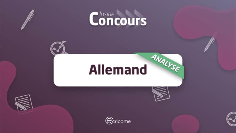 Analyse sujet LV2 Allemand ECRICOME 2022