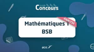 analyse sujet maths BSB T 2022