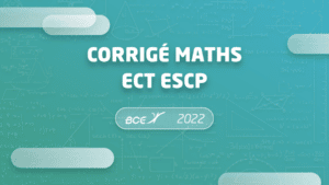 corrigé maths escp ect 2022