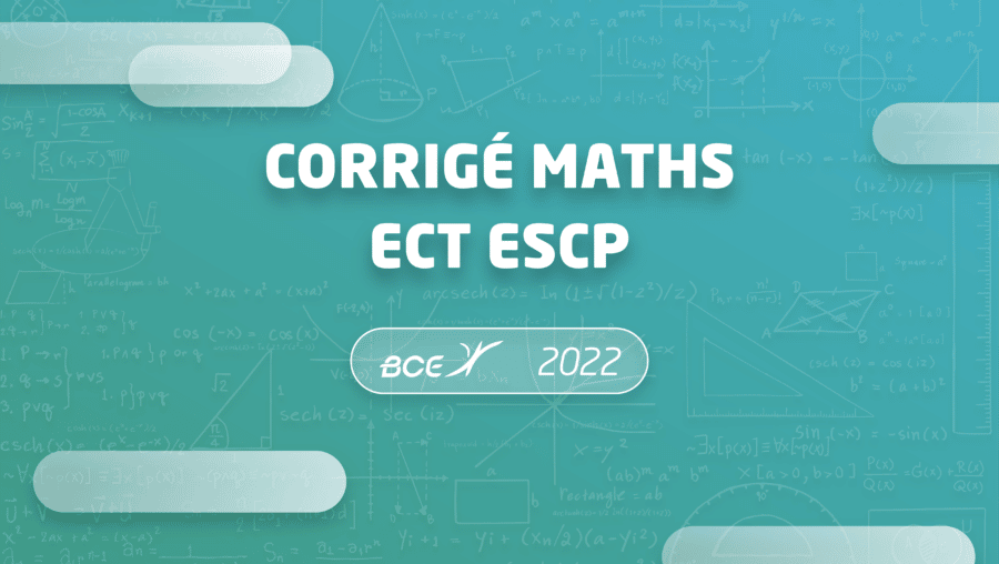 corrigé maths escp ect 2022