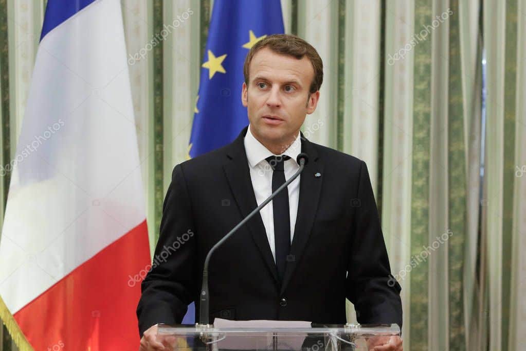 Quels étaient les deux sujets principaux abordés par E. Macron  lors de sa visite à Washington ?