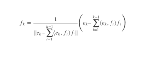 orthonormalisation