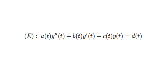 équations différentielles