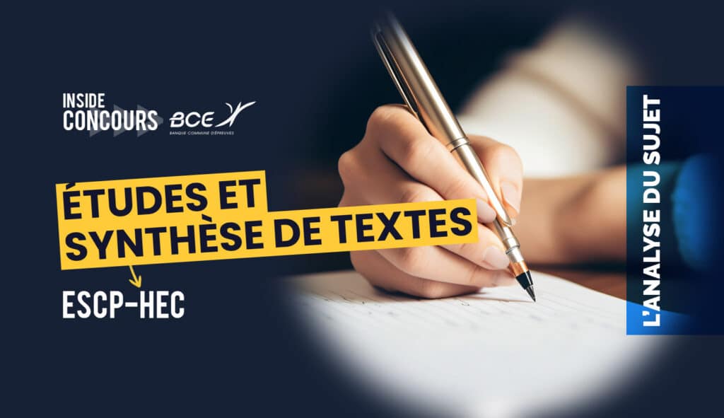 analyse synthèse ESCP 2024