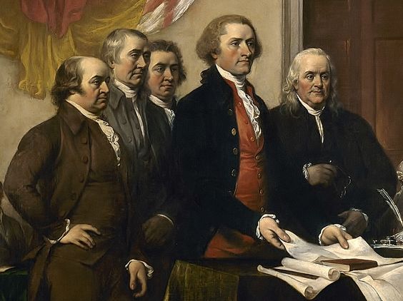 Donne les sept noms des principaux Founding Fathers.